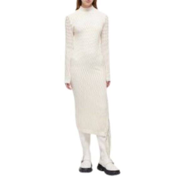 Jonathan Simkhai Eyelet Fringe Knit Midi Dress – Size M (Fits XS/S) – Excellent - Picture 5 of 7